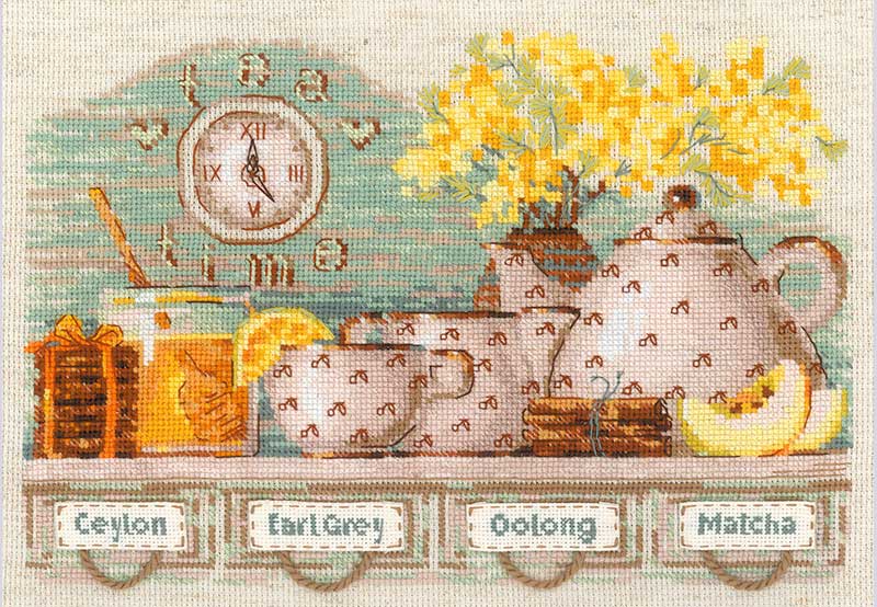 クロスステッチキット「ティータイム」