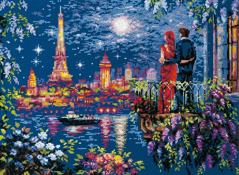 クロスステッチキット「パリの週末」