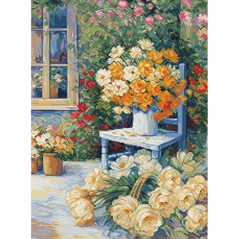 クロスステッチキット［ガーデンコーナー］