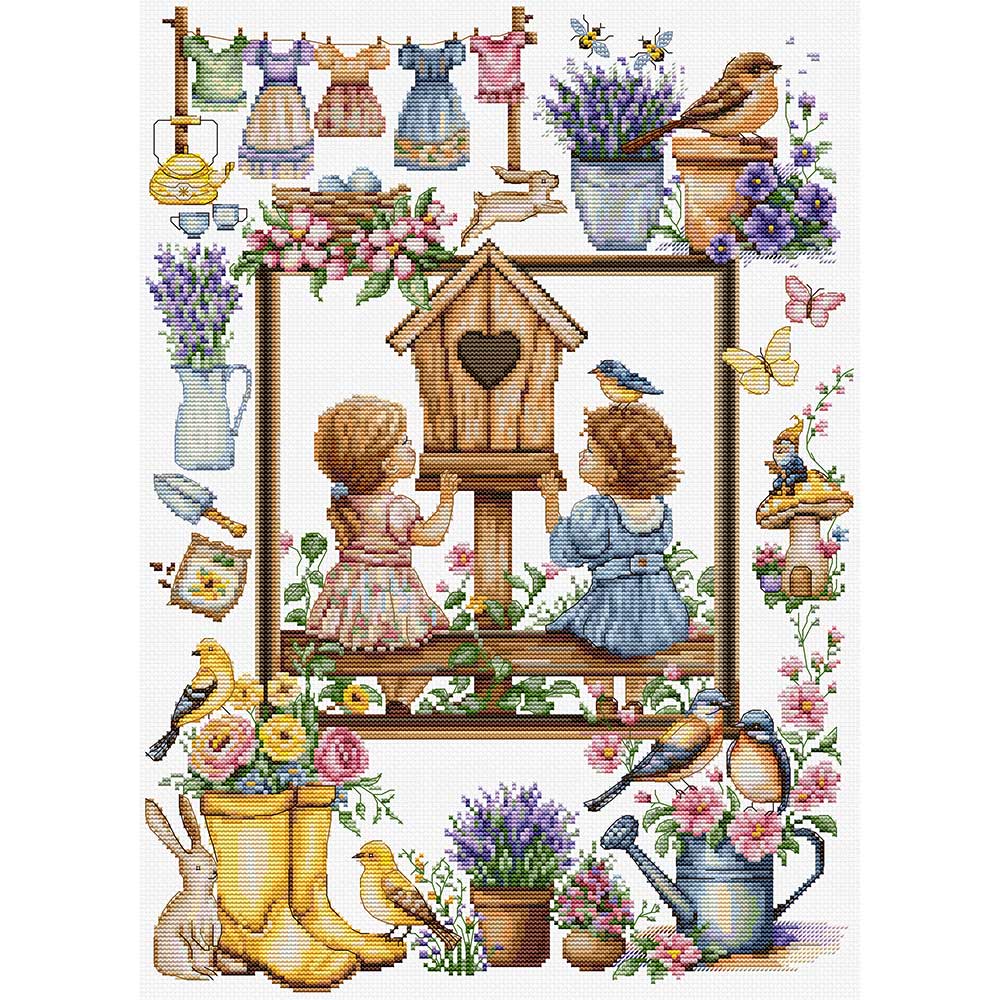 クロスステッチキット［スプリングガーデン］