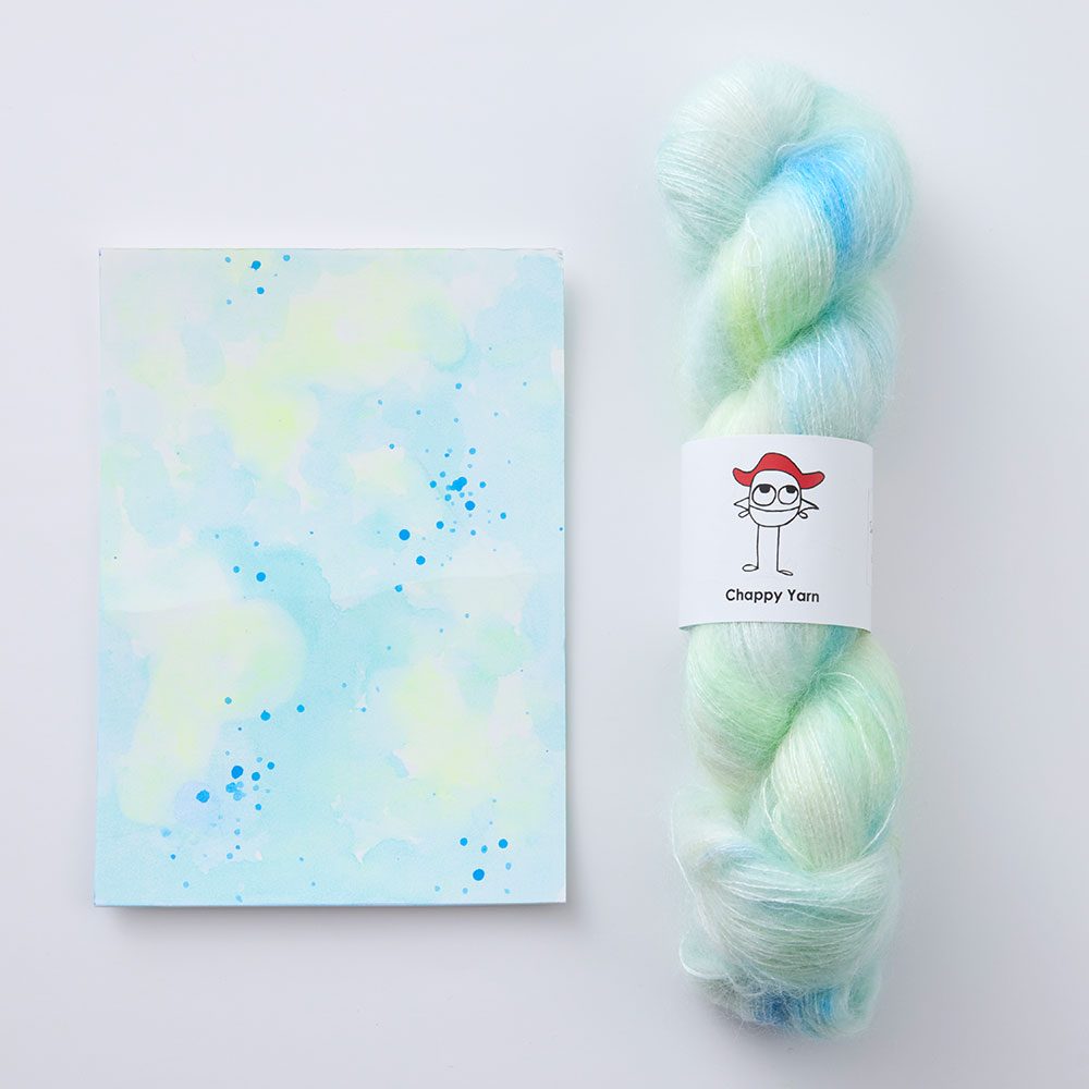ChappyYarn × NEW ARAN yuna コラボレーションカラー（コクーンモヘア ”Aloe”）
