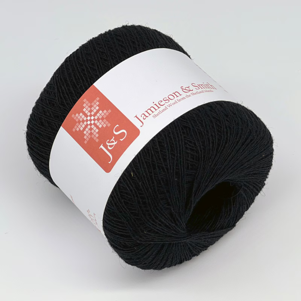 Jamieson ＆ Smith 1ply Cobweb（Black）