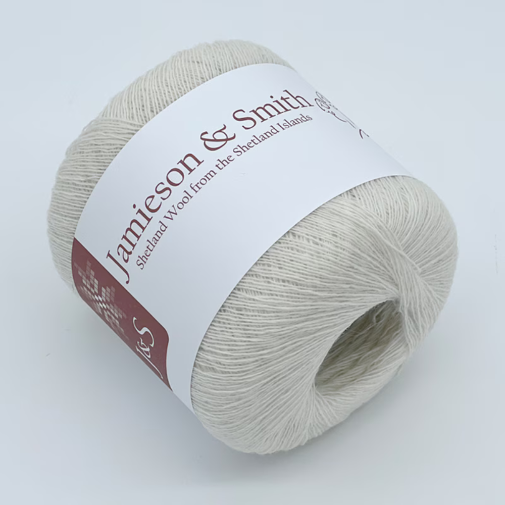 Jamieson ＆ Smith 1ply Cobweb（White）