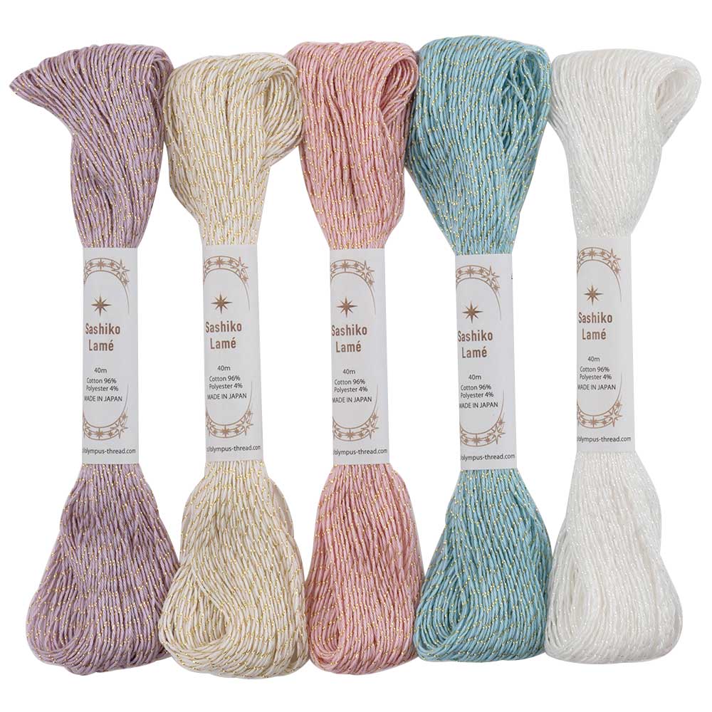 Sashiko　Lamé　新色5色セット