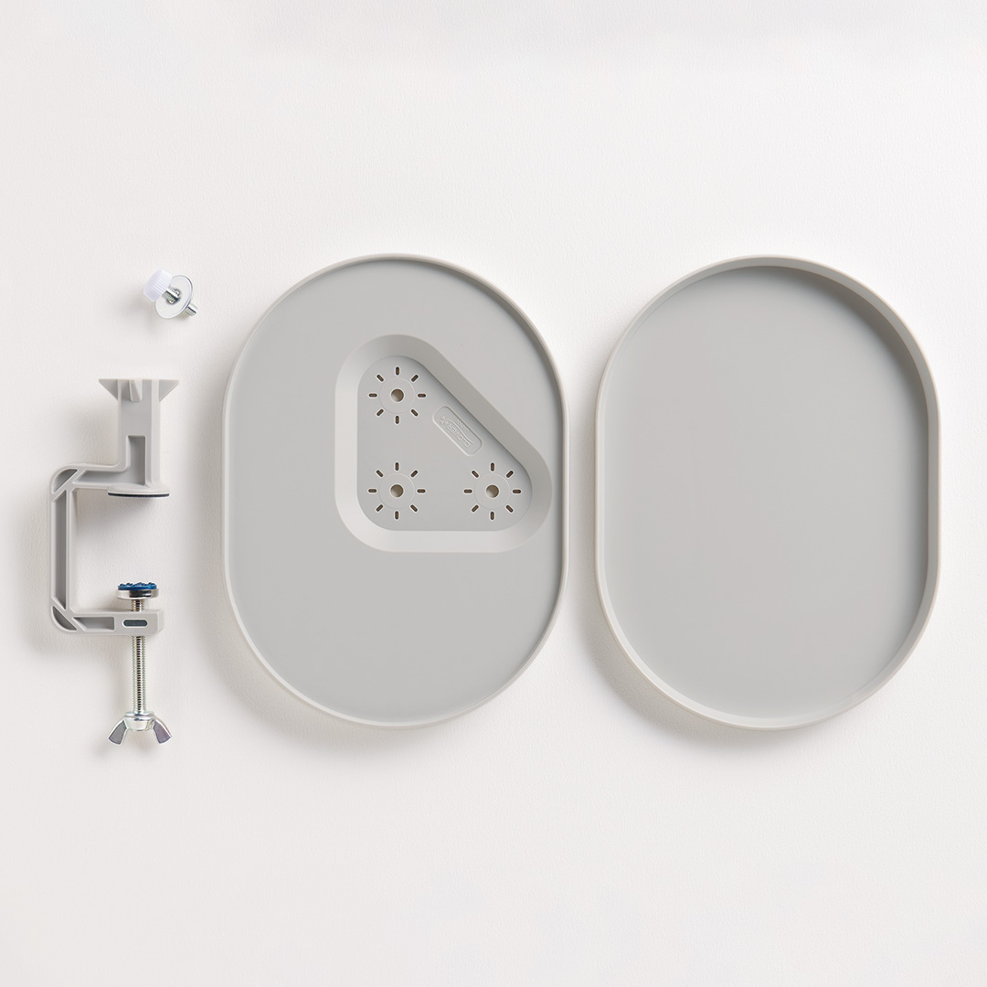 クランプ付きクラフトトレー［グレー］