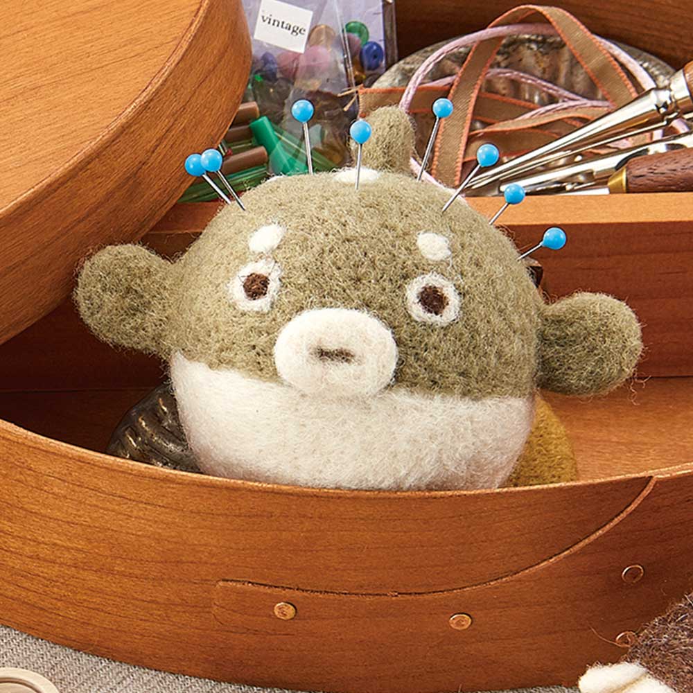 羊毛フェルトピンクッション［ハリセンボン］