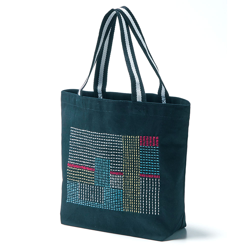 裁縫済み 刺し子のバッグ手作りキット FISH: キット｜手づくりタウン