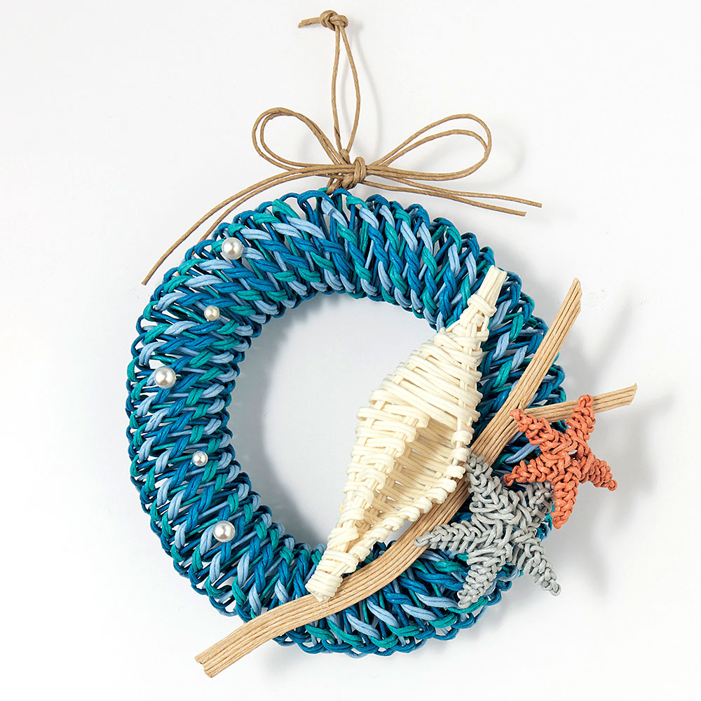 クラフトリースの歳時記　海と白い貝殻