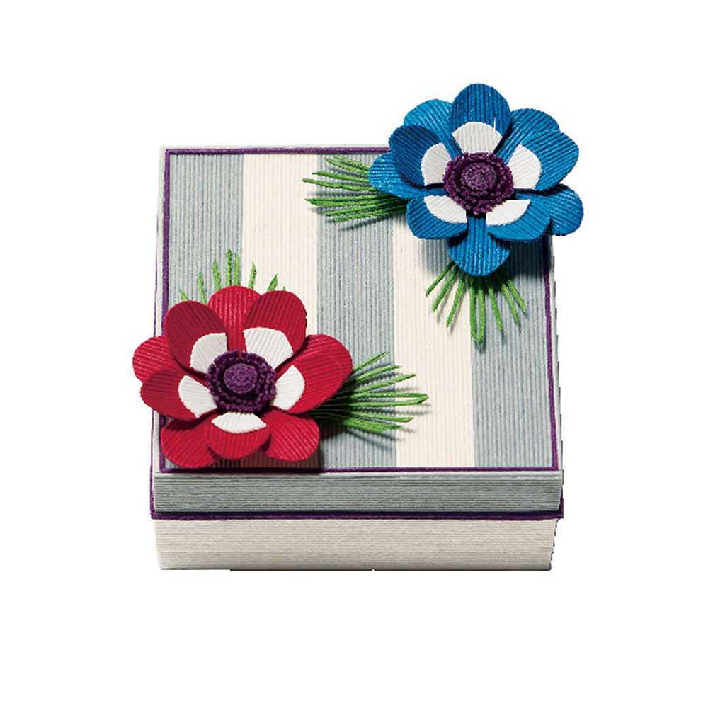 クラフトテープで作るお花の小箱 ［アネモネ］