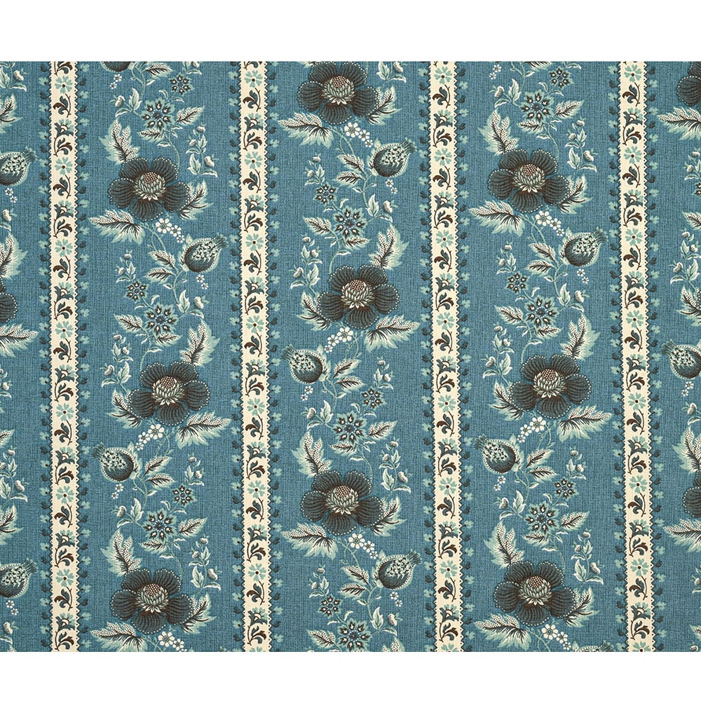 ＊オリエンタルボーダー1ｍ単位　ブルー