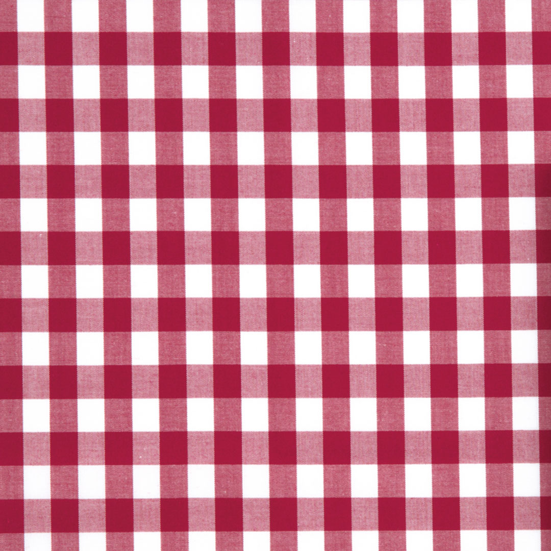 ＊広幅ギンガムチェック1ｍ単位　レッド