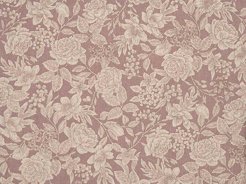 広幅綿麻クロス［クラシカルフラワー］50ｃｍ単位