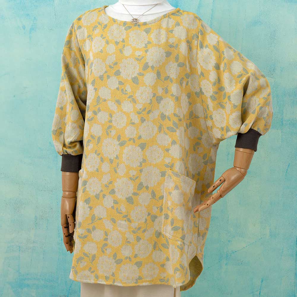 花びらリブ袖かっぽうぎ［フローラ］