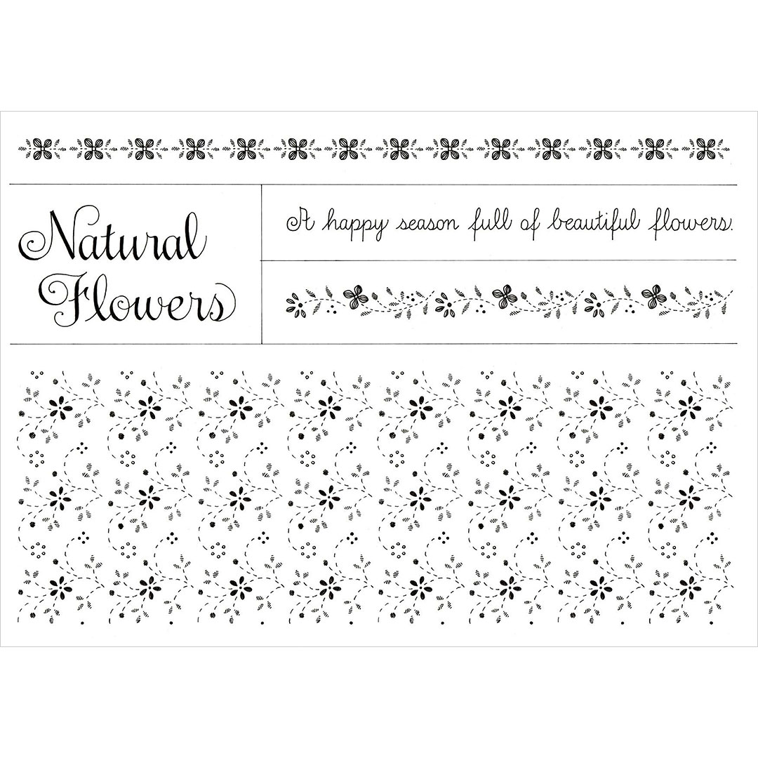 白井里美シルクスクリーンリトルフラワーストレッチ