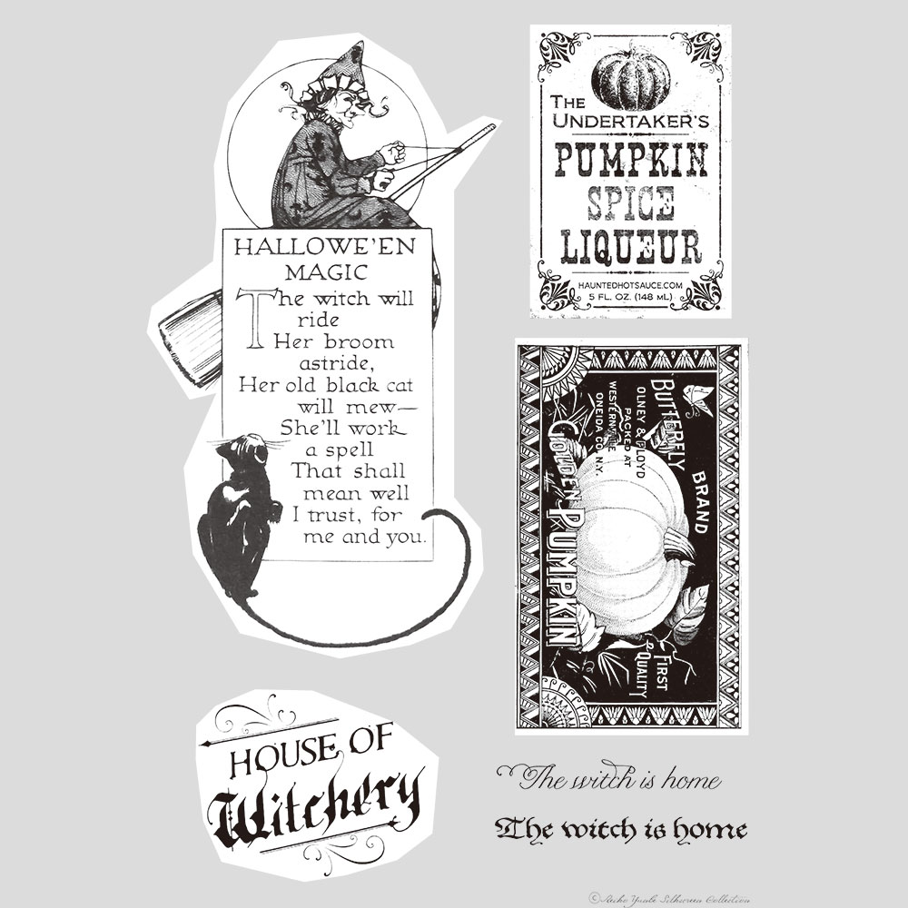 弓部玲子シルクスクリーン「House of Witchery」