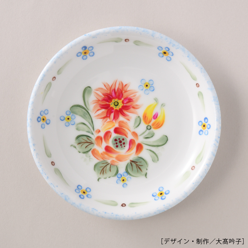 大髙吟子の「バラとダリア」プチプレートキット