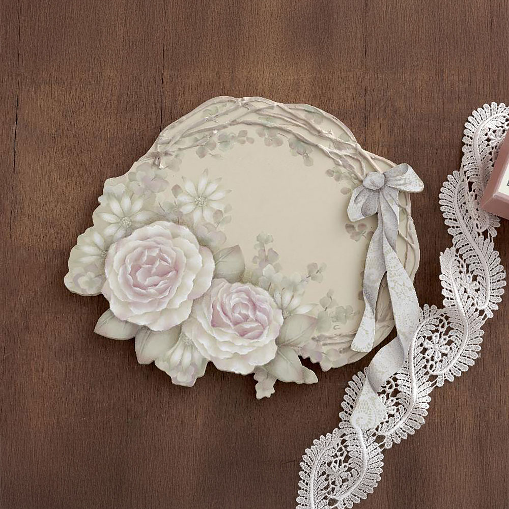 〈素材セット〉片山智桂子の「ナチュラルフローラルリース」を描く 