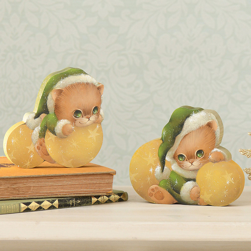 〈素材セット〉瀬戸山桂子の「Les chatons de No?l クリスマスの子猫」を描く