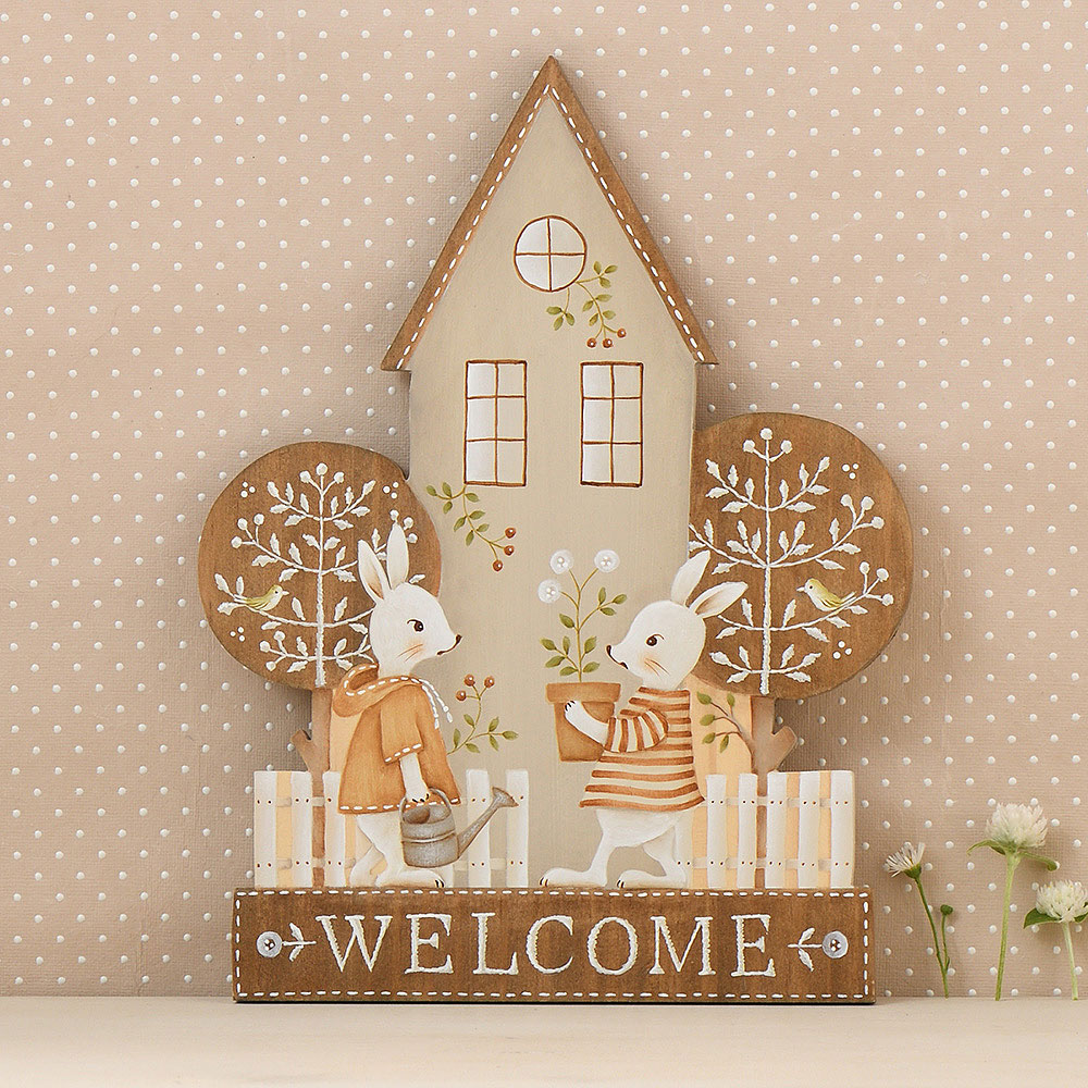 〈素材セット〉出口むつみの「ウサギのおうち」を描く