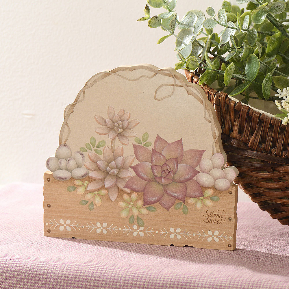 〈素材セット〉白井里美の「Colored Succulent～彩りの多肉植物～」を描く