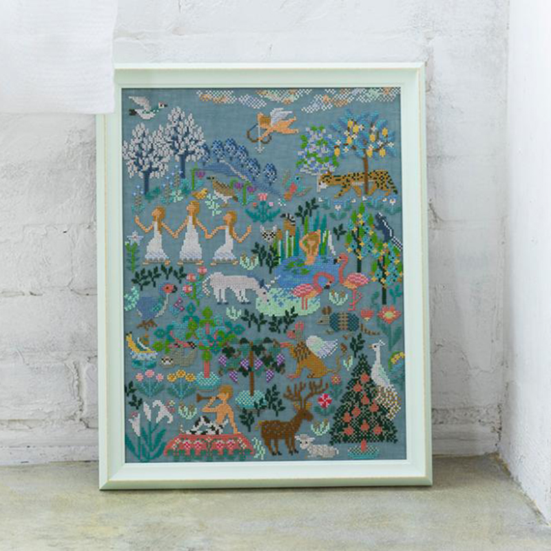 Gera! 丸岡京子さんのクロスステッチキット「牧神の午後」