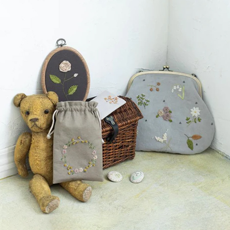 poritorieさんのリボン刺繍