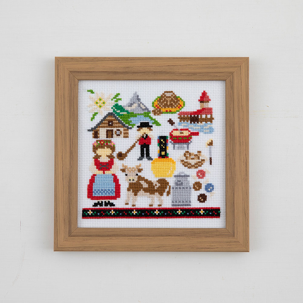 Nitkaさんの世界を旅するクロスステッチ［スイス］