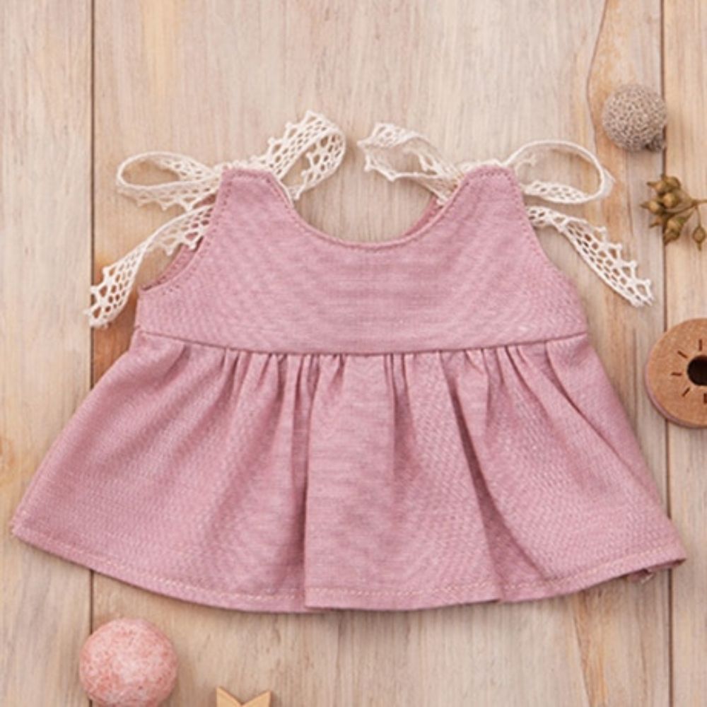 ふわふわきせかえぬいぐるみキット　肩リボン結びワンピース