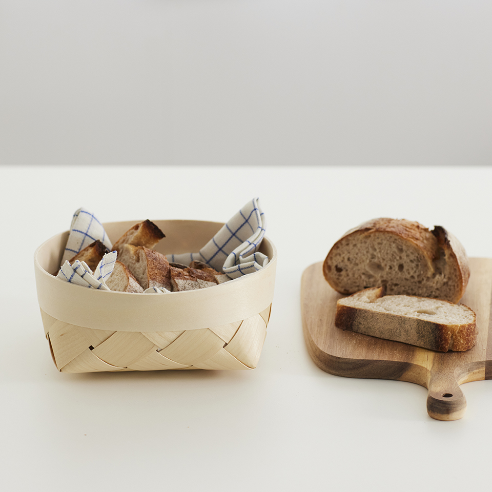 スウェーデンの伝統工芸 河内山淳子さんの 白樺スポーンコリキット [シンプルかご]