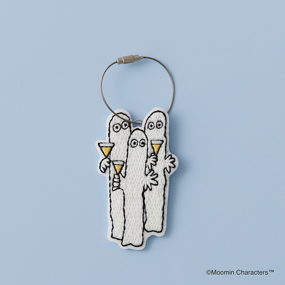 ほんのり光る！ニョロニョロ刺しゅうキーホルダー〈パーティー〉