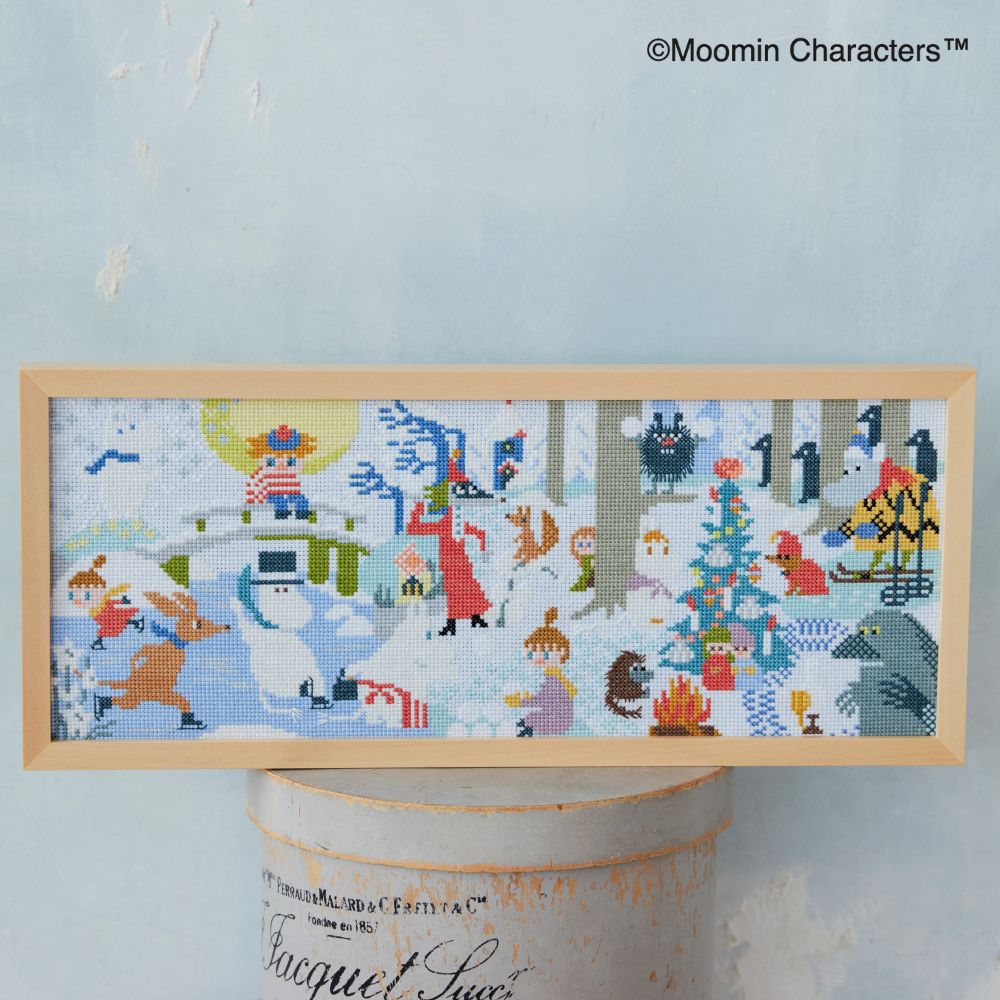 ムーミン クロスステッチ［ムーミン谷の冬景色］