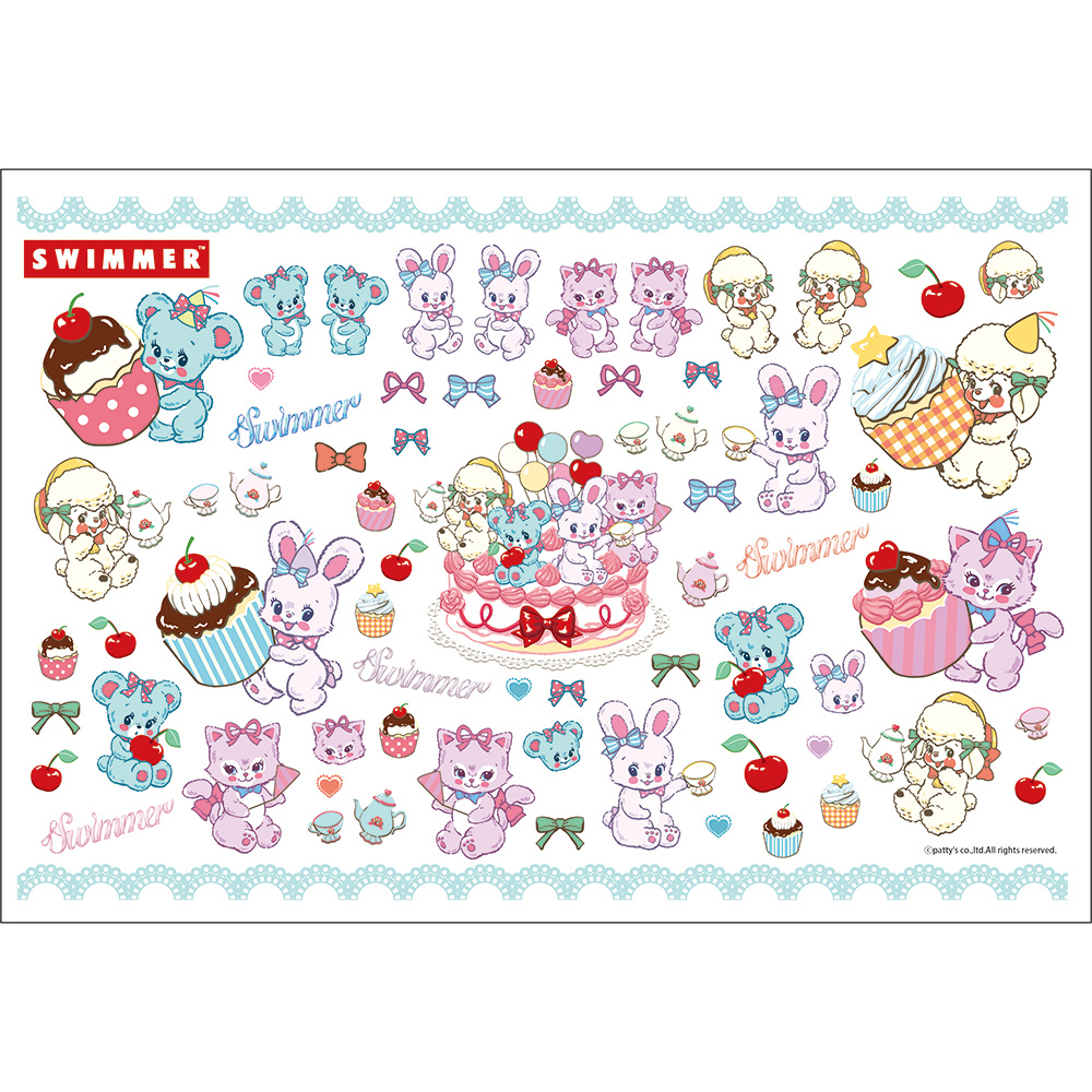 SWIMMER 磁器用 転写紙 ［パーティでぎゅっ！］