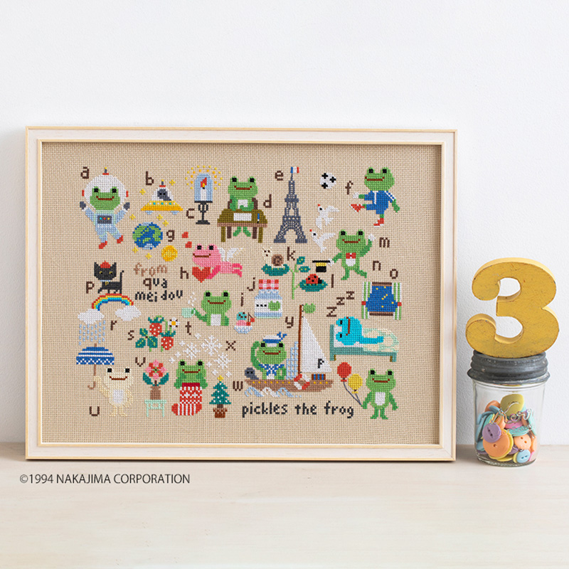 かえるのピクルス クロステッチキット