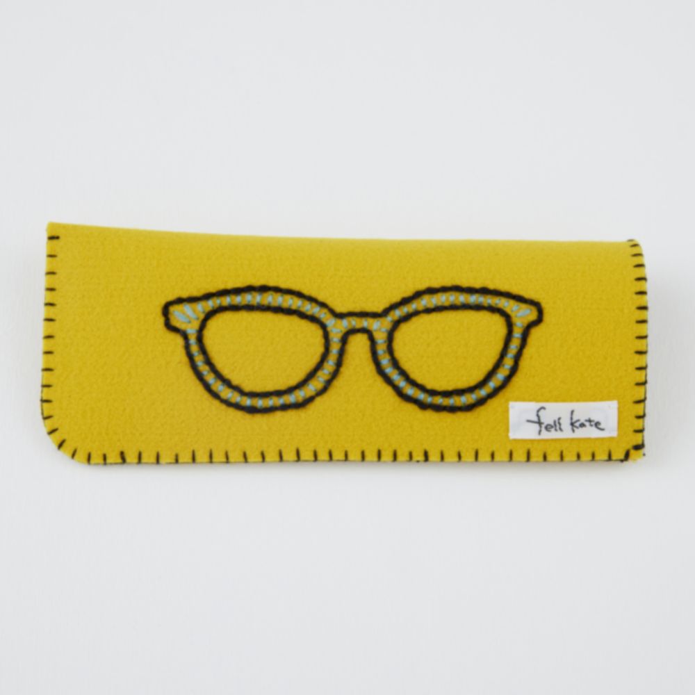 ぬいものじかん～fellkateさんのメガネケース[イエロー]