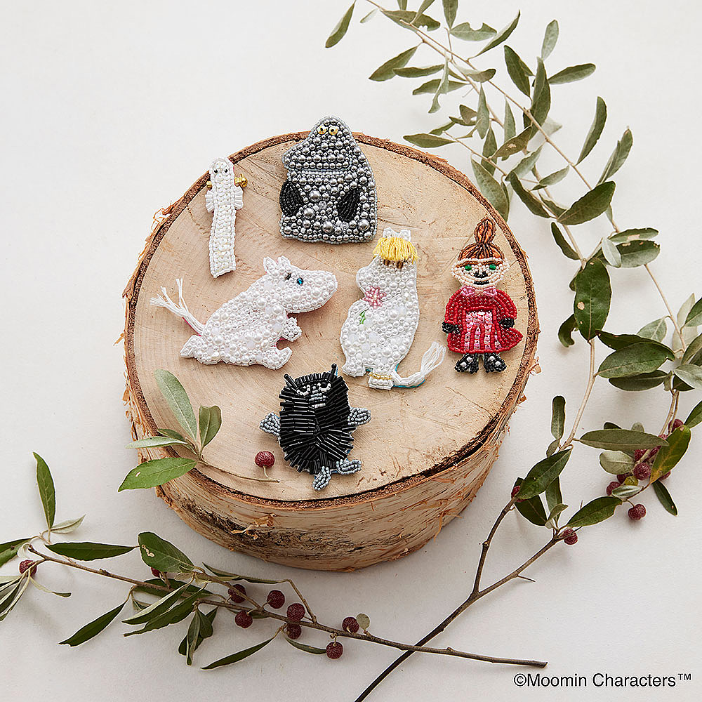 ムーミン ビーズ刺しゅうブローチ おまとめセット