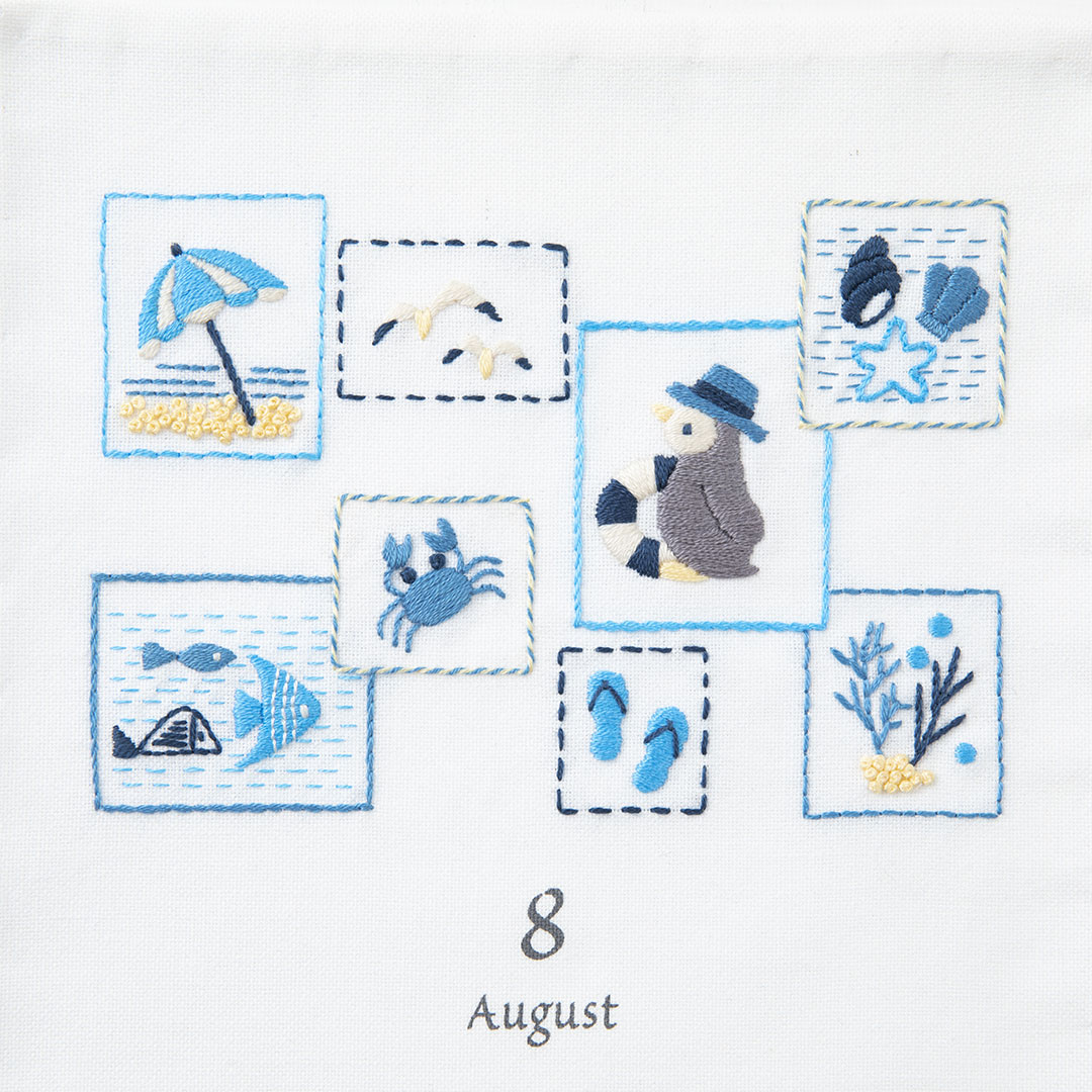 Monthly Embroidery Design「夏の思い出」FABBRICA
