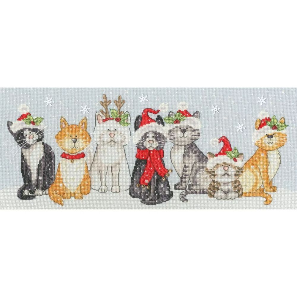 クロスステッチキット「Festive　Felines」