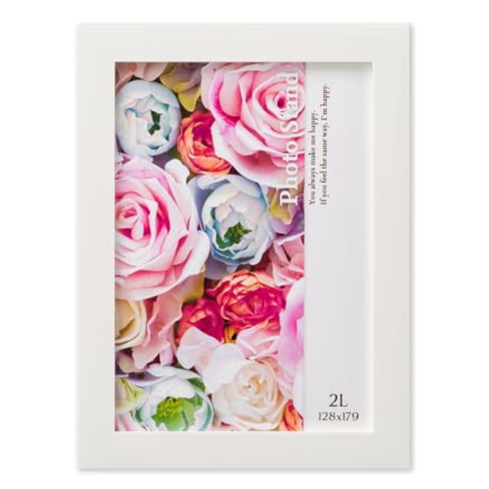 写真立て プレーヌ 2L[ホワイト]