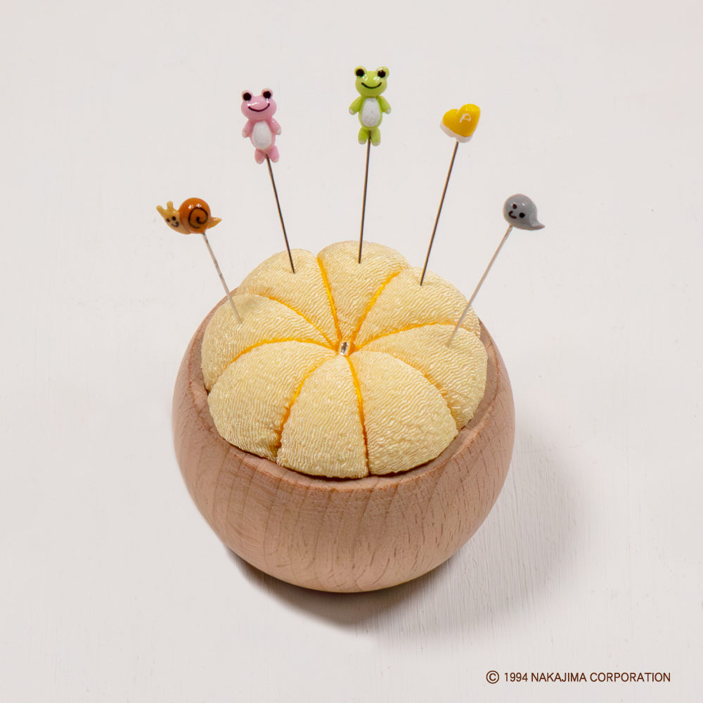 かえるのピクルス　ミニチュアまち針＆針山