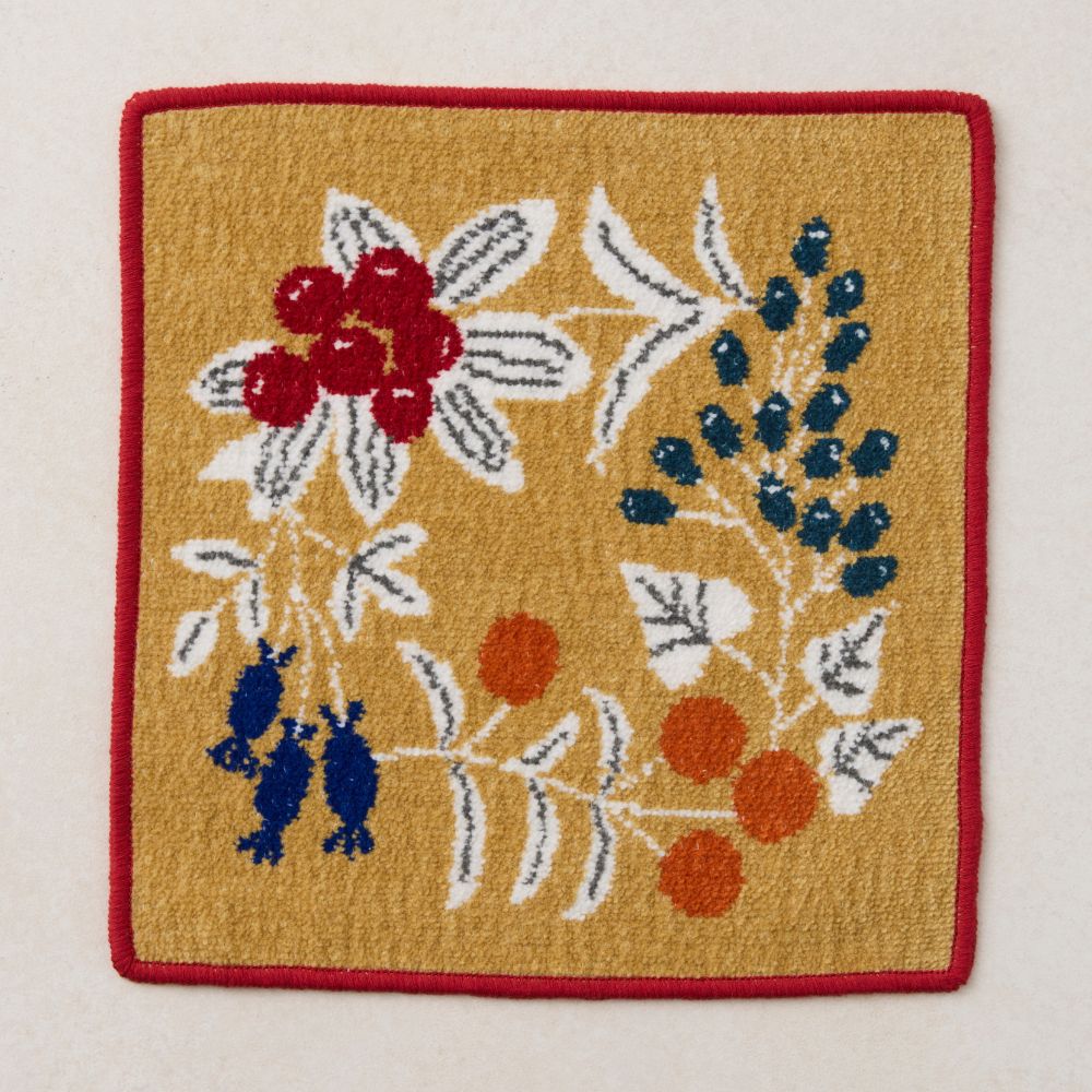 〈完成品〉シェニール織りハンカチ[マカベアリス／White season 白い季節]