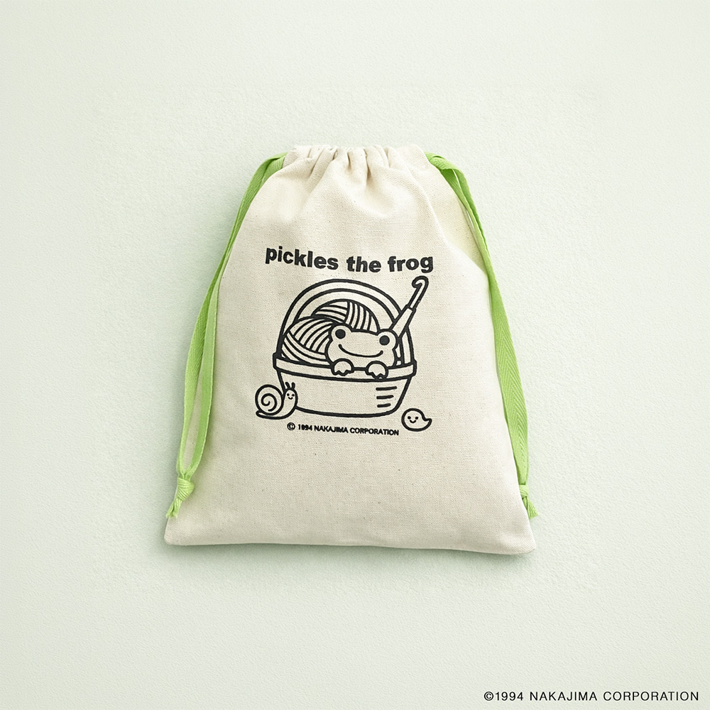 <完成品> かえるのピクルス プロジェクトバッグ