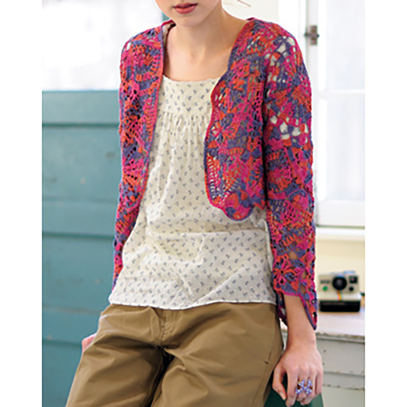 〈レシピ〉モチーフつなぎのボレロ