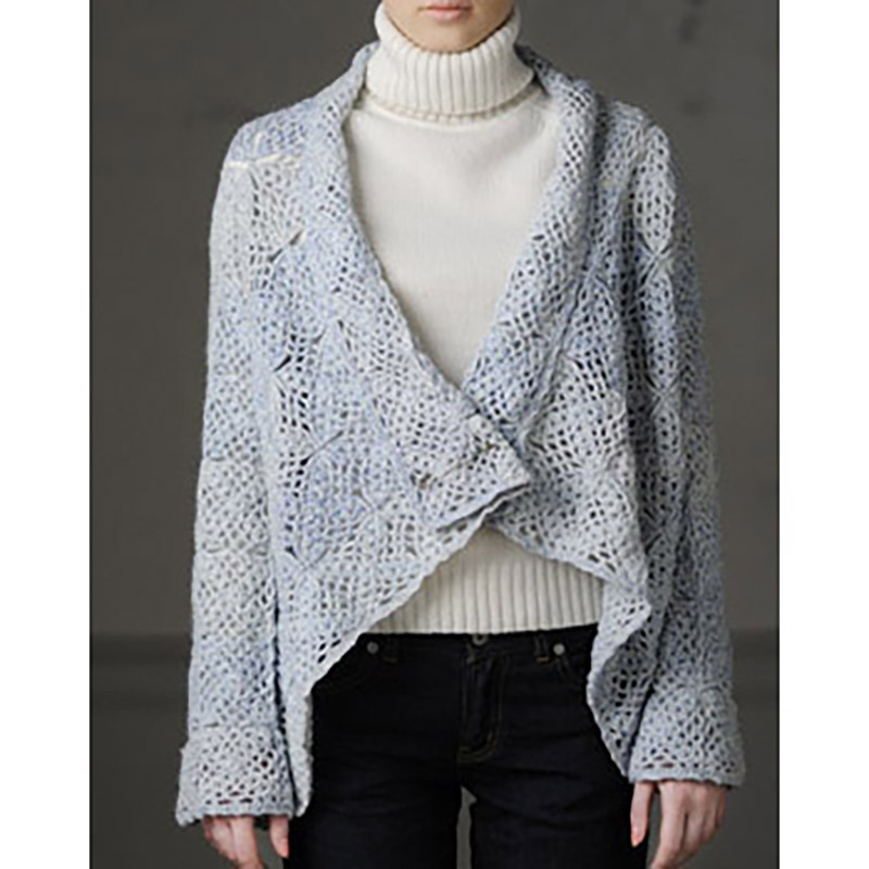 〈レシピ〉四角いモチーフつなぎのジャケット