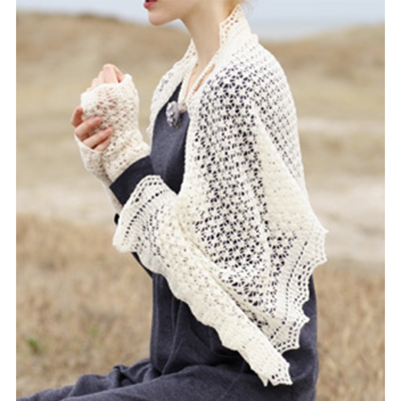 〈レシピ〉ショール＆アームウォーマー（シェットランド）