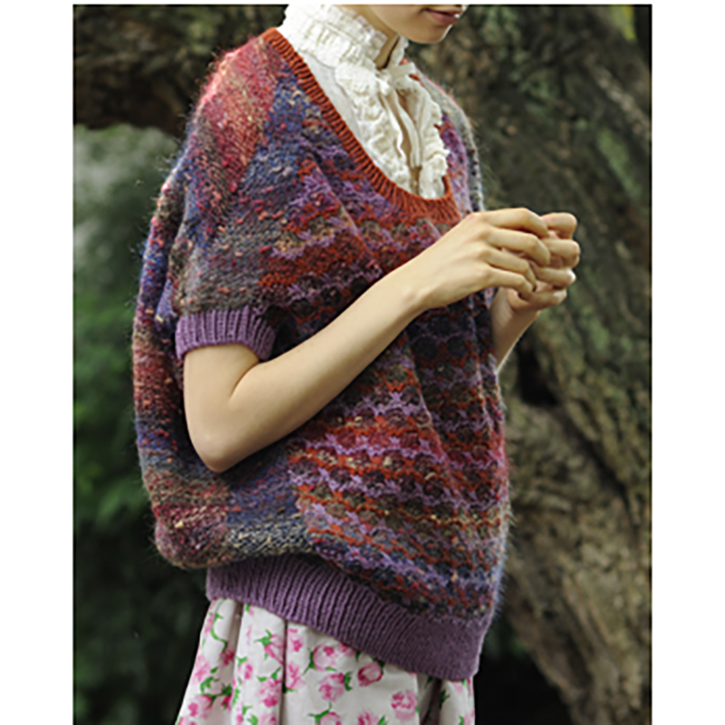 〈レシピ〉交差模様のプルオーバー