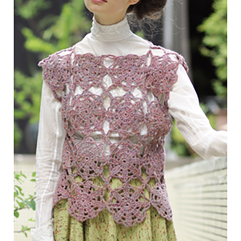 〈レシピ〉モチーフつなぎのプルオーバー