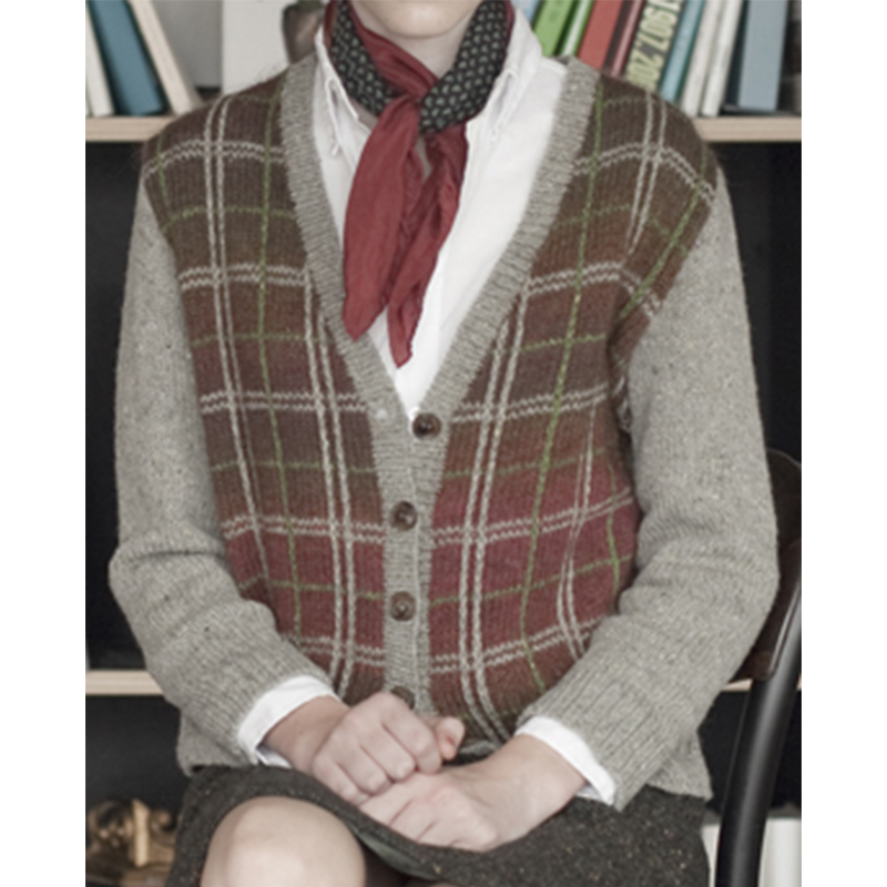 〈レシピ〉タータンチェックカーディガン(レディース)