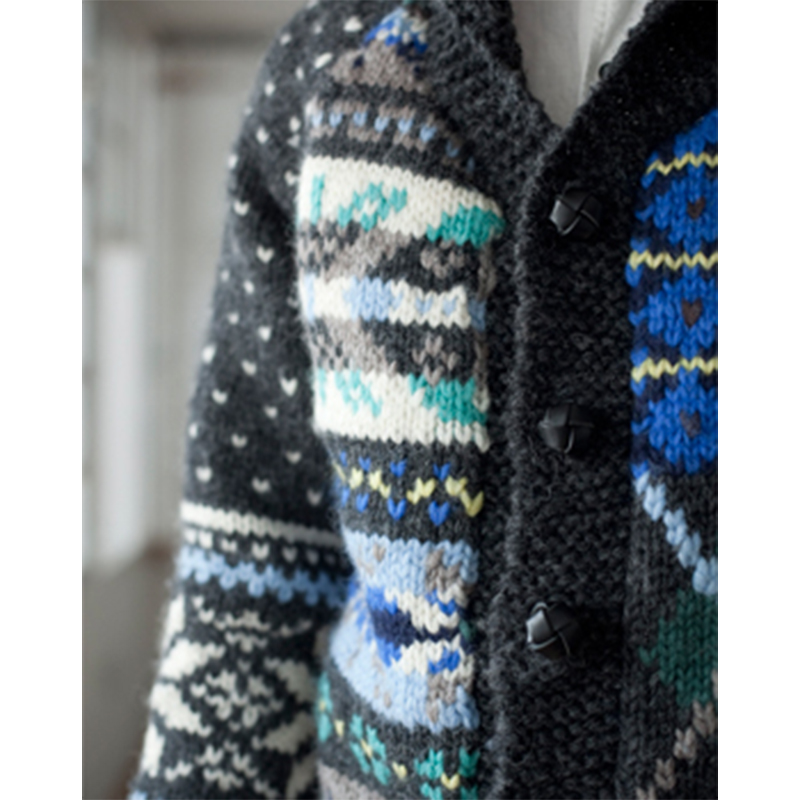 〈レシピ〉カウチンカーディガン（メンズ）