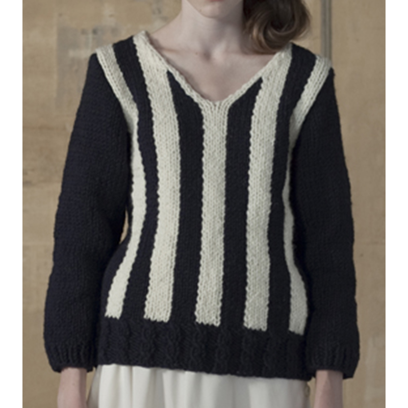 〈レシピ〉ストライプのプルオーバー