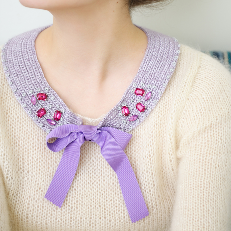 〈レシピ〉パープルのつけ衿